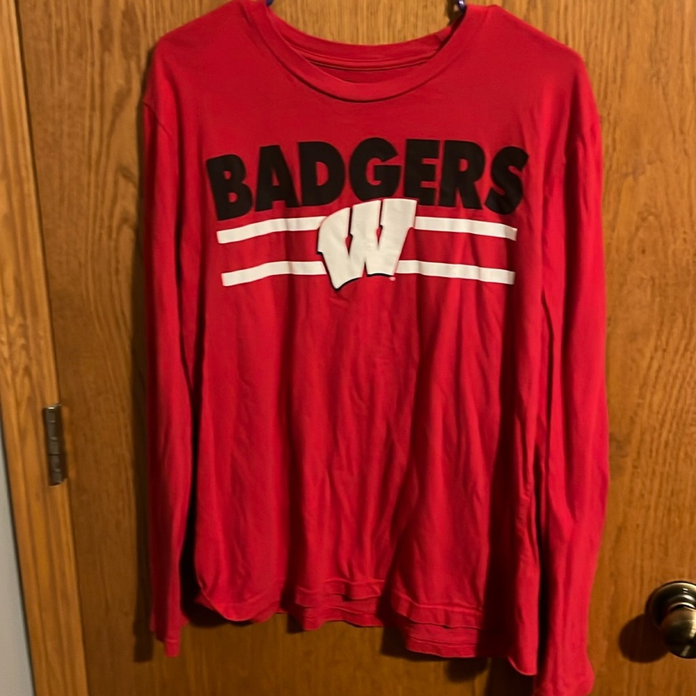 Wisconsin badger long sleeve tshirt medium